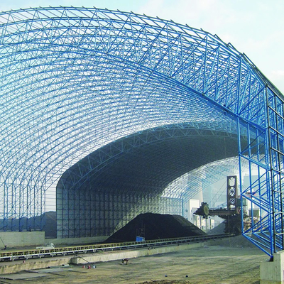 Customized Warehouse Roof Structure With Eave Height For Wind Load And Gutter