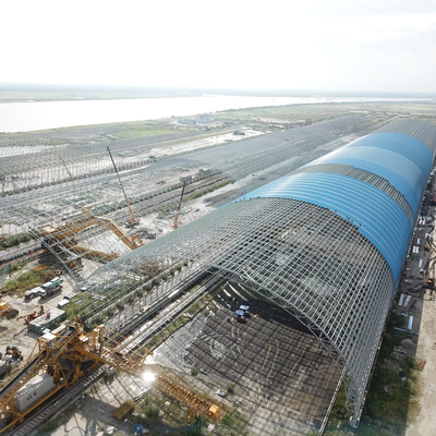 Customized Eave And Ridge Height Warehouse Roof Structure With Frame