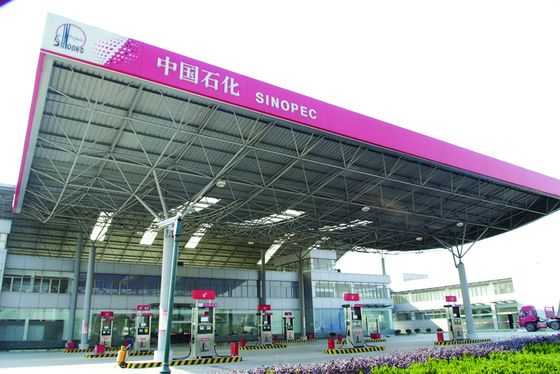 Estructuras prefabricadas con armazón de acero ligero para estaciones de servicio | Diseños duraderos y eficientes