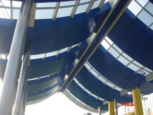 Steel Truss Roof Structures using Q235 Low Carbon Steel for Toll and Railway Stations | Durable and Reliable Solutions