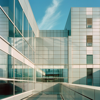 Metal Cutting Perfected Aluminum Facade With Round And Beveled Edge