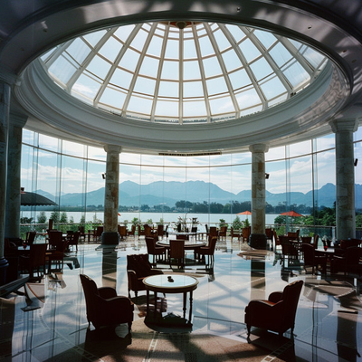 Circular Roof Dome with Light Metal Frame | Ideal for Hotels and Commercial Buildings