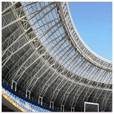 S235JR Prefabricated Steel Construction With 150mm Lightweight Roof For Sports Hall