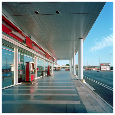 Customized Waterproof Roofing , Durable and Fire Resistance Petrol Stations