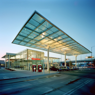 Petrol Station Space Frame Beautifully Shaped Design And Construction For You