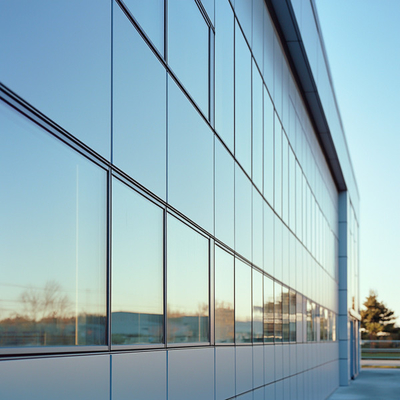 Light Grey Aluminium Curtain Wall For Large Hospitalization Buildings Style And Durability