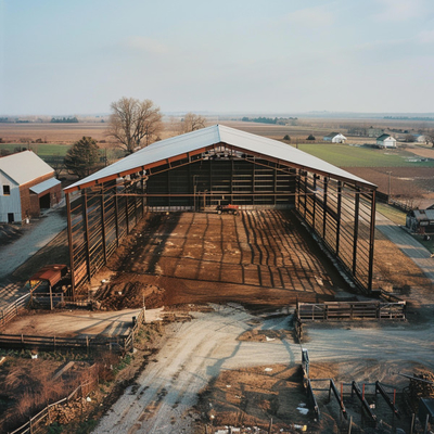 Steel Portal Frame For Cow Sheds Enhancing Livestock Comfort And Productivity
