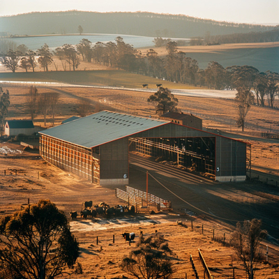 Steel Portal Frame For Cow Sheds Enhancing Livestock Comfort And Productivity