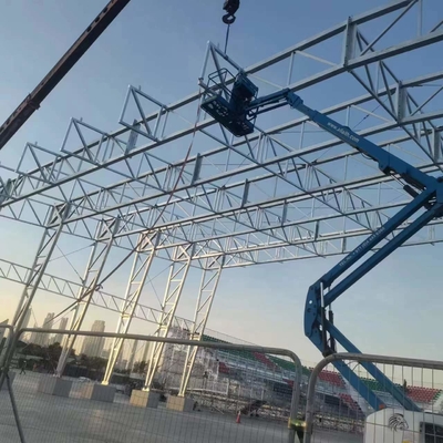 Prefabricated Light Steel Frame Truss Structure Football Stadium