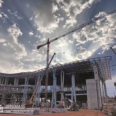 Q355 Steel Space Frames Airport Terminal Building For Large Span Building