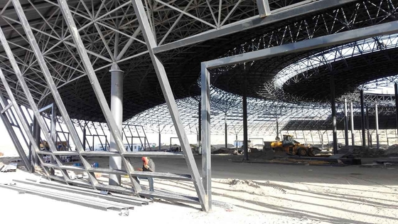 Space Frame Coal Storage Outreach Roof in Steel Structure Construction