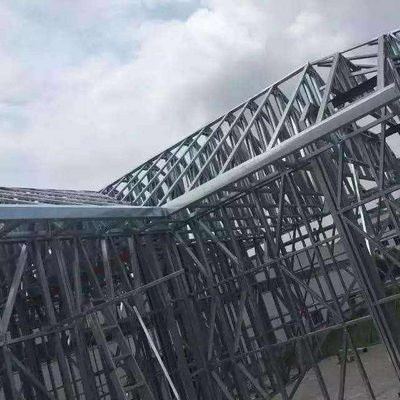 Custom Lightweight Galvanized Steel Truss Roof Structure GB Standard