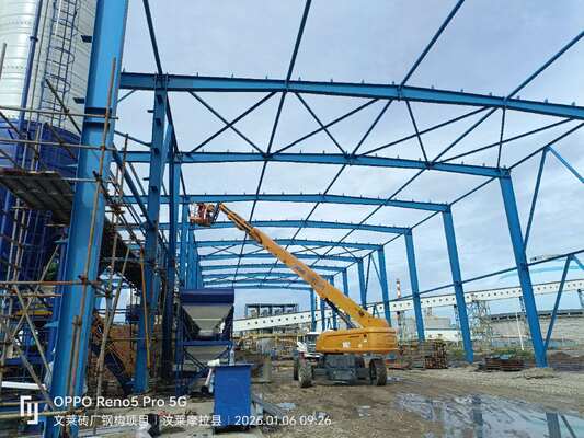 Painted Or Galvanized Warehouse Roof Structure Steel Frame Customized Height Designed For Industrial Storage Operations