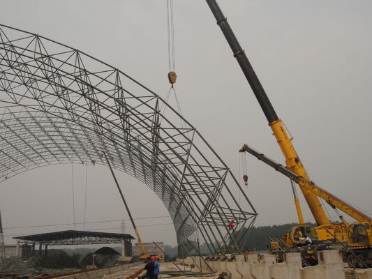 Brazil Warehouse Roof Structure Utilizing Prefabricated Steel Elements to Achieve Faster Assembly and Construction in Logistics Facilities